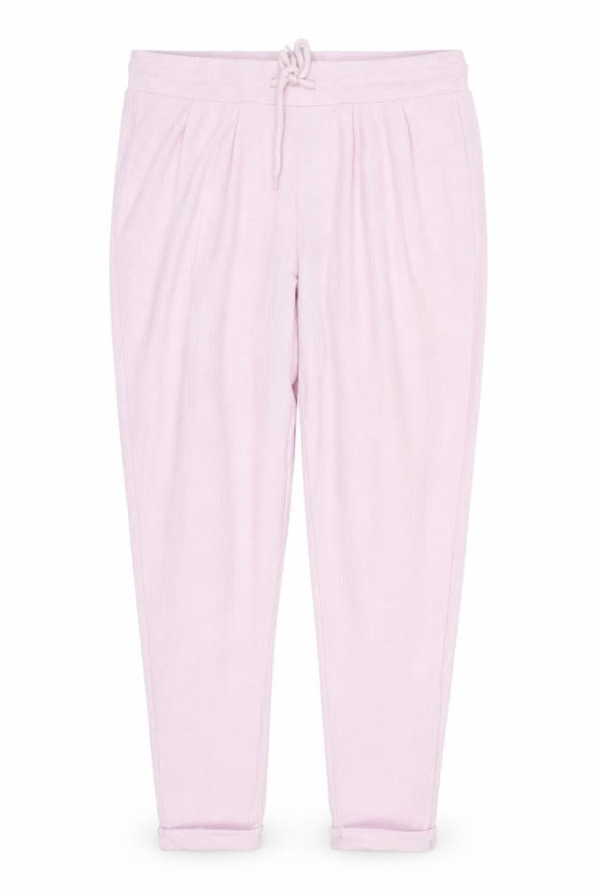 ASOS Womens Pink  Polyester Sweatpants Trousers Size 12 L27 in Regular Drawstring