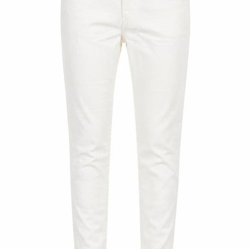 &Denim Womens White  Cotton Skinny Jeans Size 30 in L27 in Regular Button