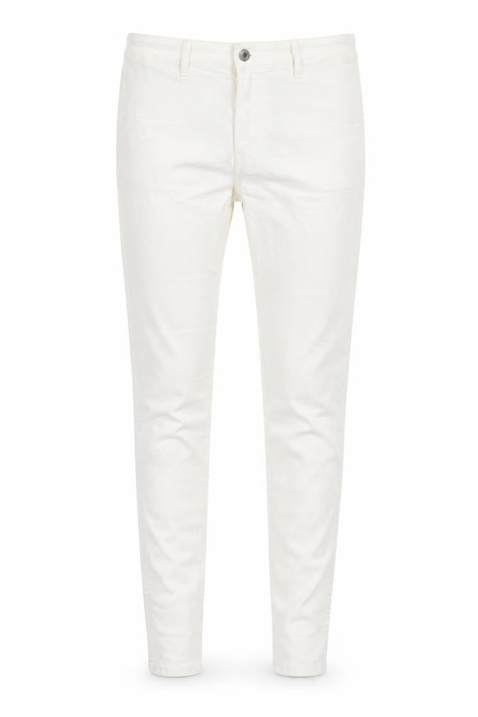 &Denim Womens White  Cotton Skinny Jeans Size 30 in L27 in Regular Button