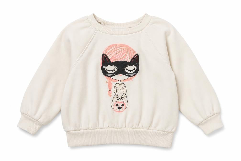Gap Girls Ivory  Cotton Pullover Sweatshirt Size 2 Years