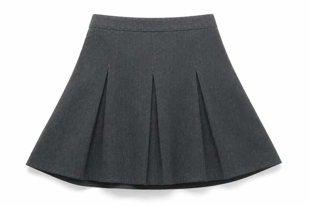 George Girls Grey  Polyester Flare Skirt Size 4-5 Years  Regular  - school