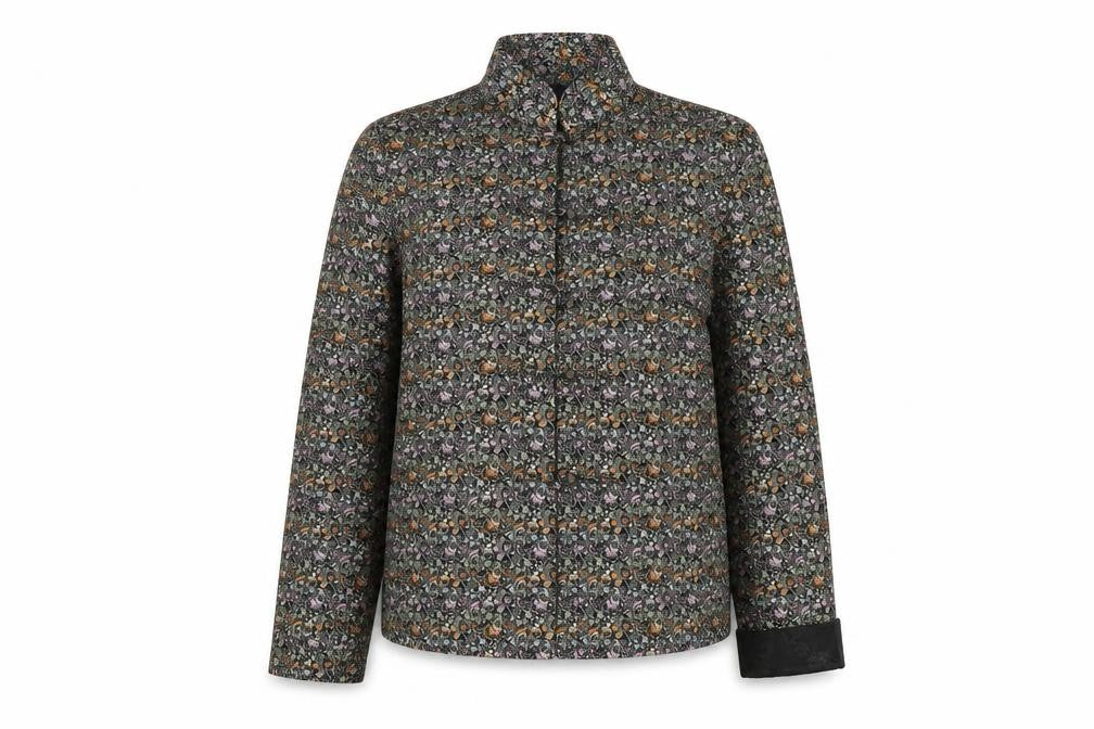 Front view of Henki women’s multicoloured floral jacket blazer, size M