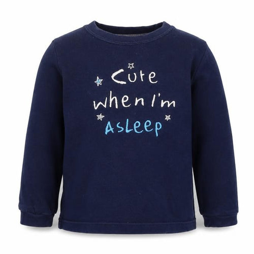 George Boys Blue  Cotton  Pyjama Top Size 18-24 Months