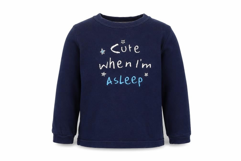 George Boys Blue  Cotton  Pyjama Top Size 18-24 Months