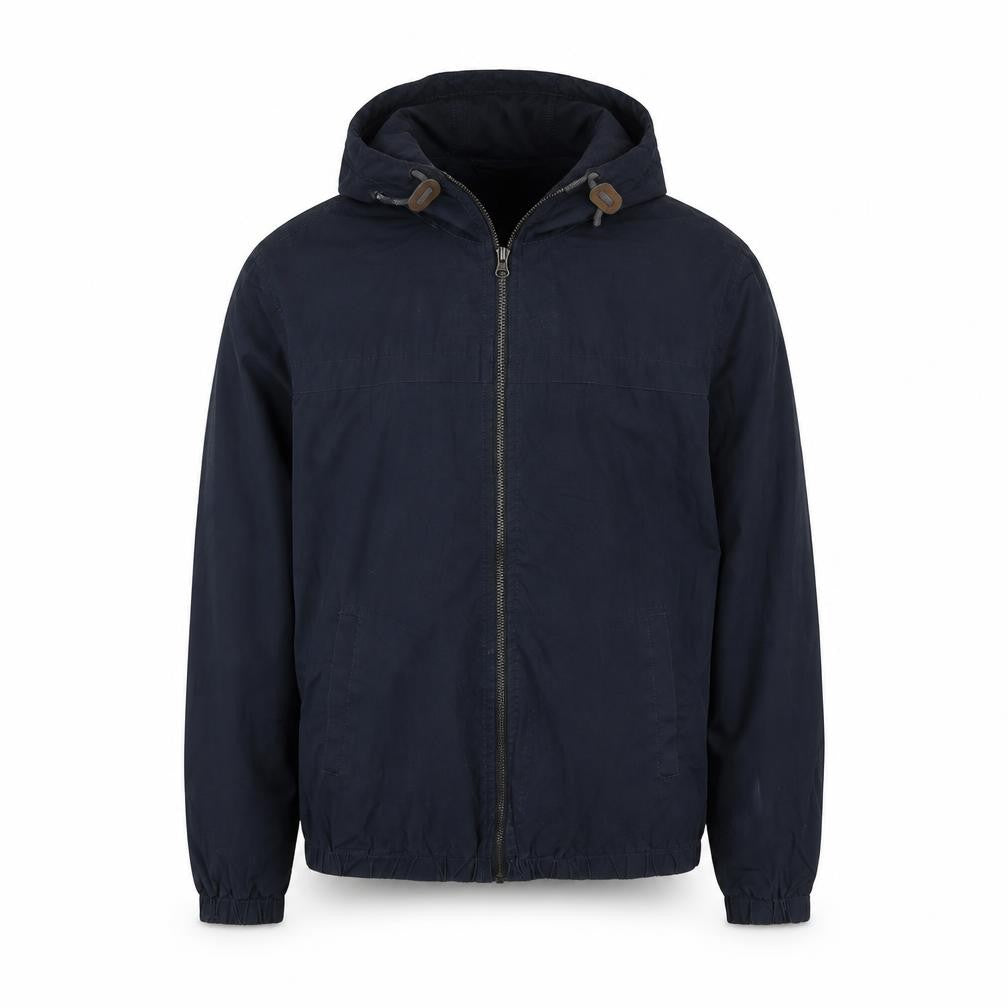 Front view of New Look men’s blue jacket, size M