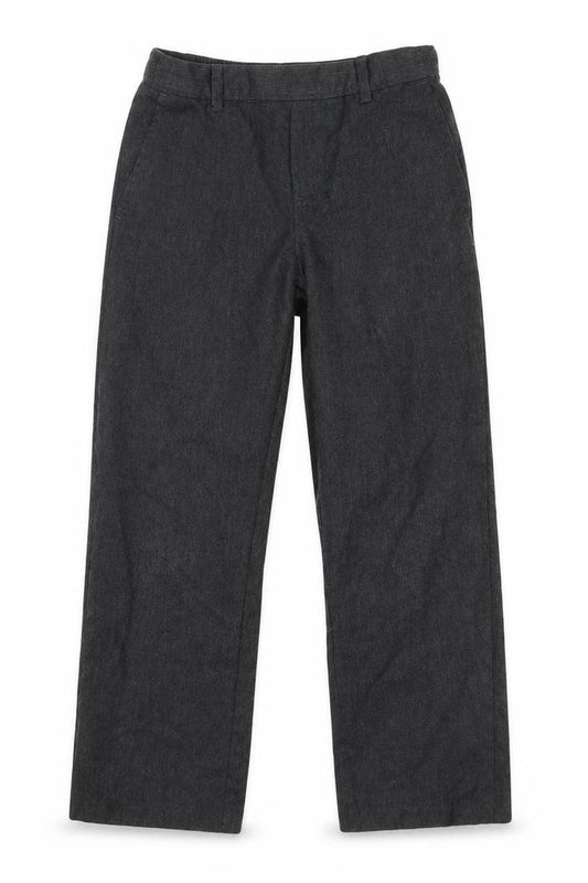 Front view of George boys’ grey polyester dress pants trousers, size 6-7, years regular