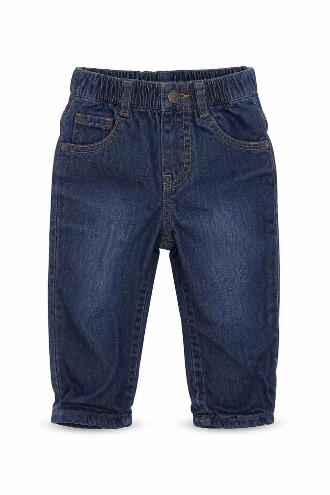 George Boys Blue  Cotton Capri Jeans Size 9-12 Months  Buckle