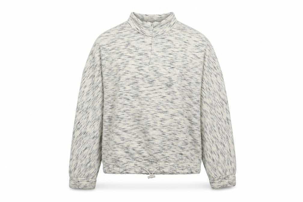 Front view of Matalan girls’ beige polyester pullover sweatshirt, size 9, years zip