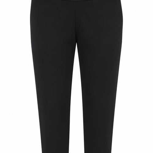 Preworn Womens Black  Polyester Carrot Trousers Size M L25 in Regular