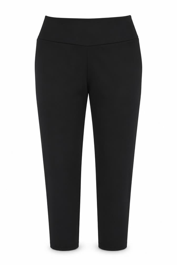 Preworn Womens Black  Polyester Carrot Trousers Size M L25 in Regular