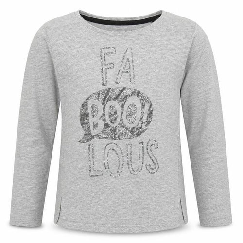 TU Girls Grey  Cotton Basic T-Shirt Size 8 Years Round Neck Pullover - Fa Boo! Lous