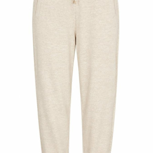 F&F Womens Beige  Viscose Trousers  Size 8 L29 in Regular Drawstring - Pyjama Pants