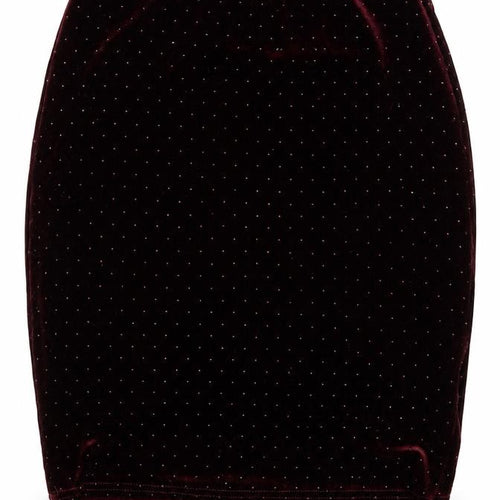 New Look Womens Red Polka Dot Polyester Mini Skirt Size 6  Regular  - Burgundy