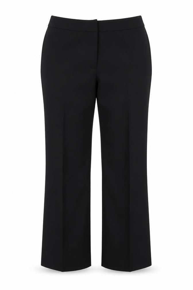 Marks & Spencer Womens Black  Polyester Dress Pants Trousers Size 16 L30 in Regular Hook & Eye