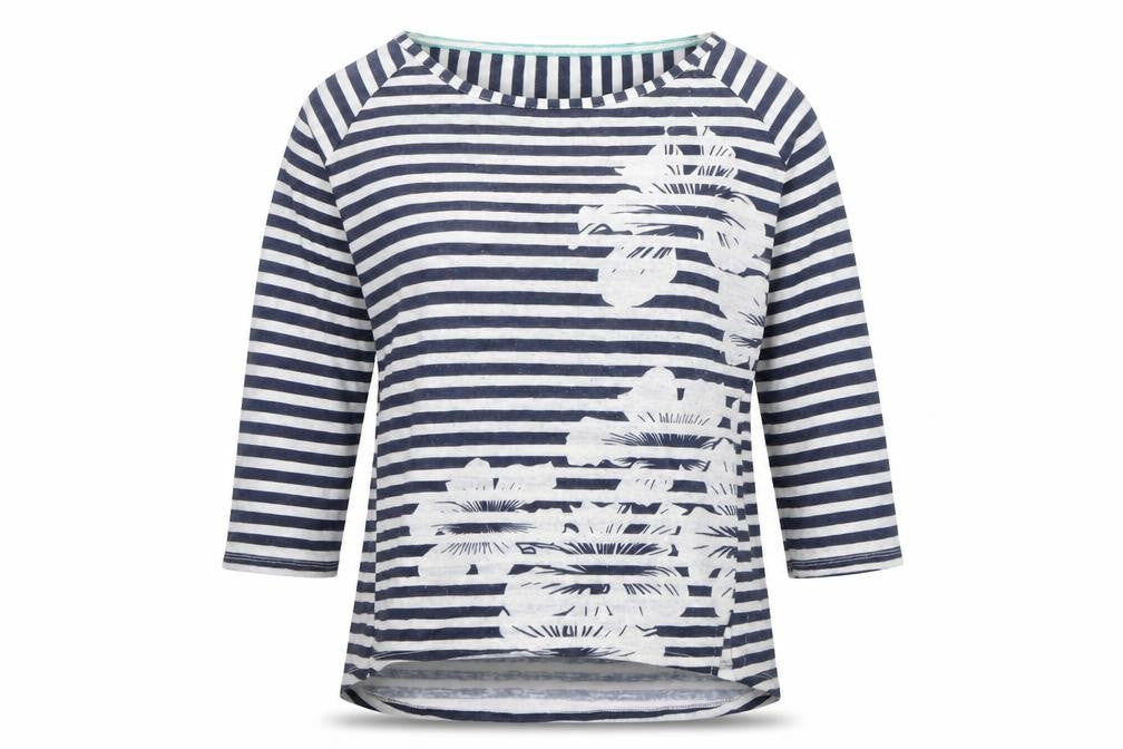 Per Una Womens Multicoloured Round Neck Striped Polyester Pullover Jumper Size 10