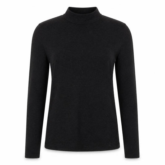Front view of Warehouse women’s grey polyester pullover sweatshirt, size UK 10, pullover
