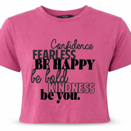 George Girls Purple  Cotton Cropped Polo Size 9-10 Years Crew Neck  - Confidence