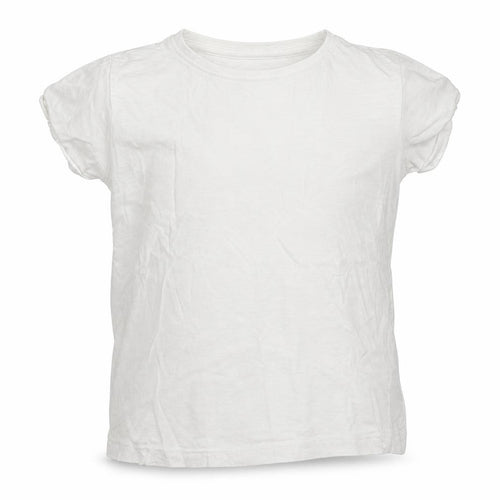 Dunnes Boys White  Cotton Basic T-Shirt Size 4-5 Years Crew Neck Pullover