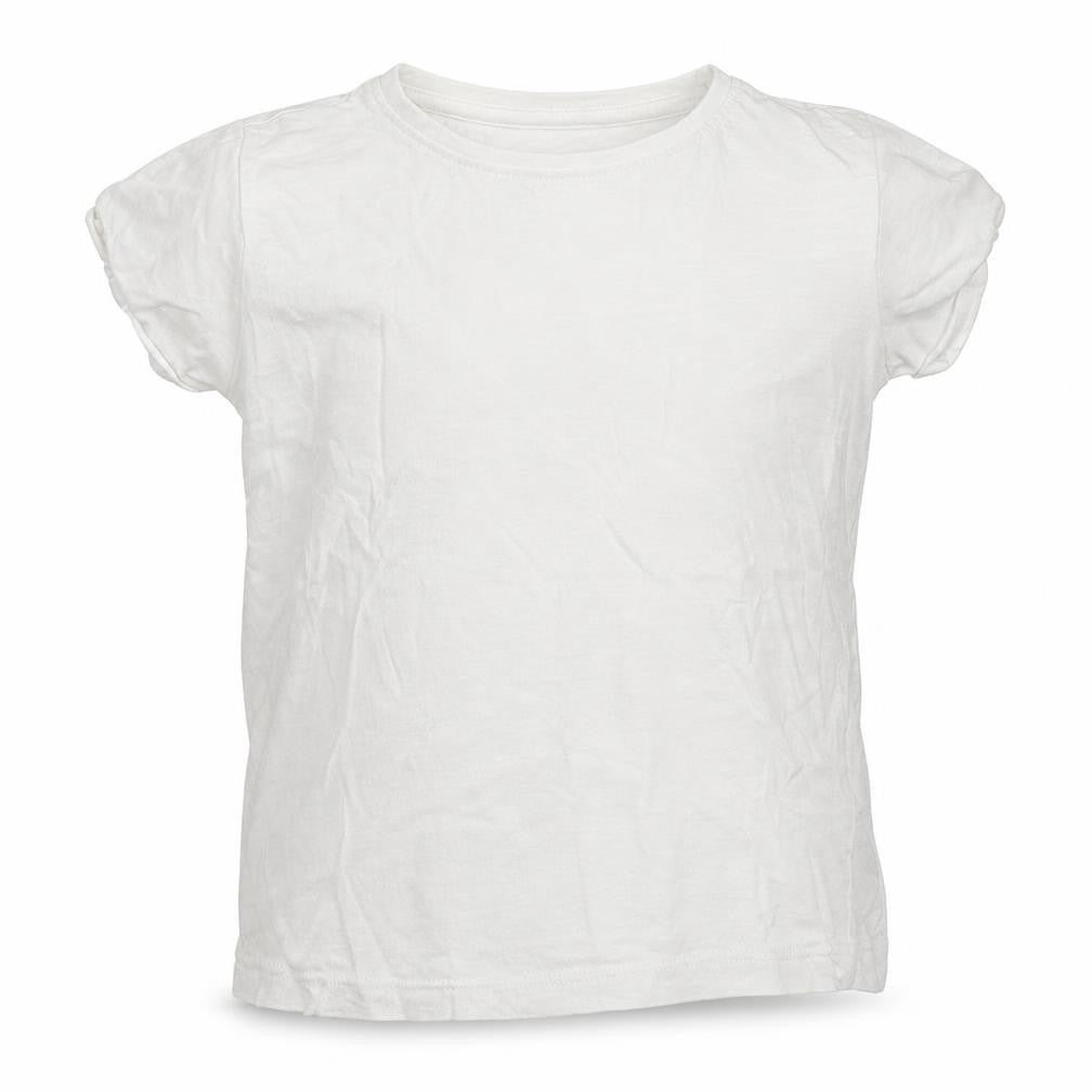 Dunnes Boys White  Cotton Basic T-Shirt Size 4-5 Years Crew Neck Pullover