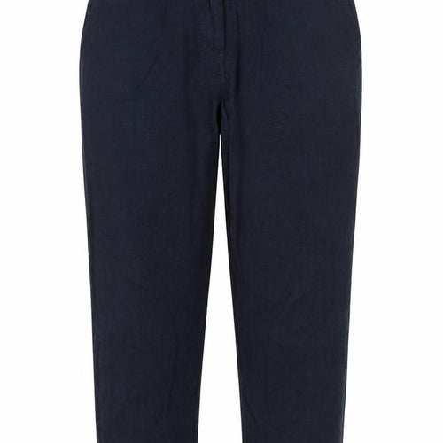 Oasis Womens Blue  Viscose Pedal Pusher Trousers Size 10 L24 in Regular Button