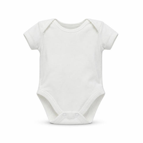 George Baby White  Cotton Romper One-Piece Size 0-3 Months  Snap