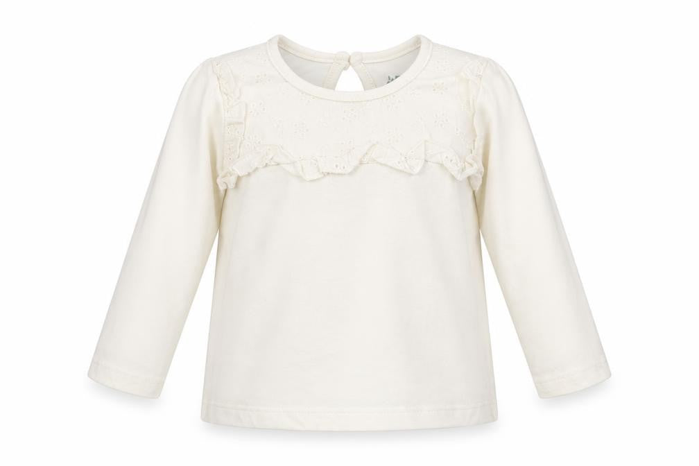 Primark Girls Beige  Cotton Basic T-Shirt Size 9-12 Months Round Neck