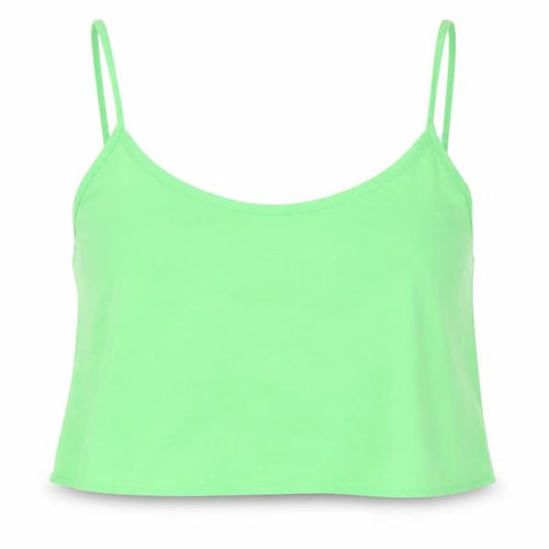 Topshop Womens Green  Polyester Camisole Tank Size 10 Round Neck