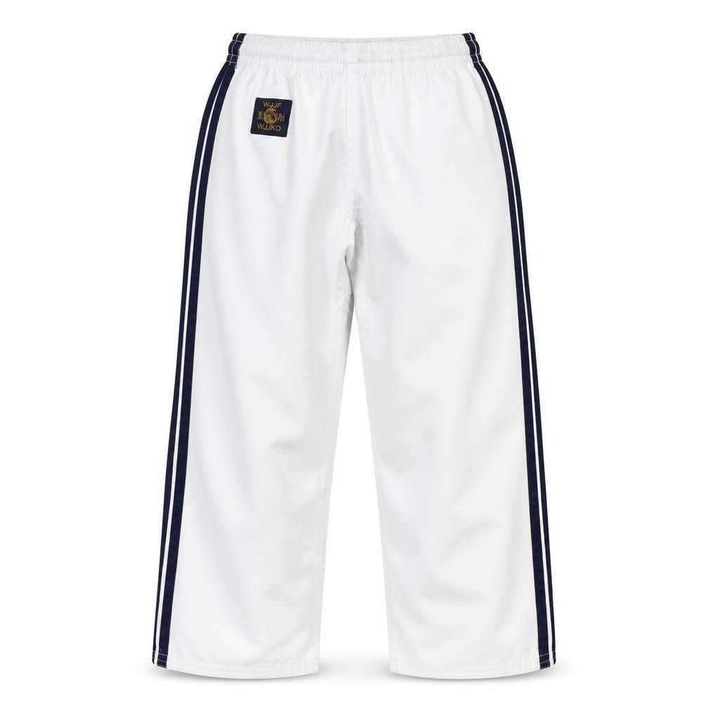WJFF Boys White  Polyester Jogger Trousers Size 10 Years  Regular  - Jiu Jitsu trousers