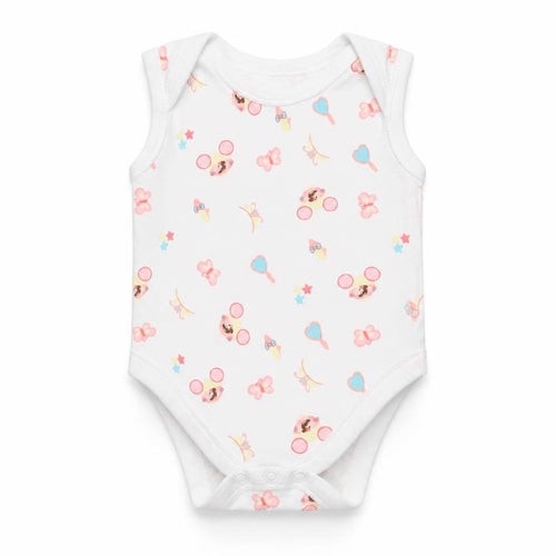 Dunnes Stores Girls White  Cotton Babygrow One-Piece Size Newborn