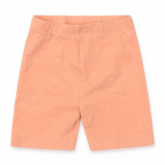 Front view of Matalan girls’ pink cotton shorts outfit/set, size 12-18, months