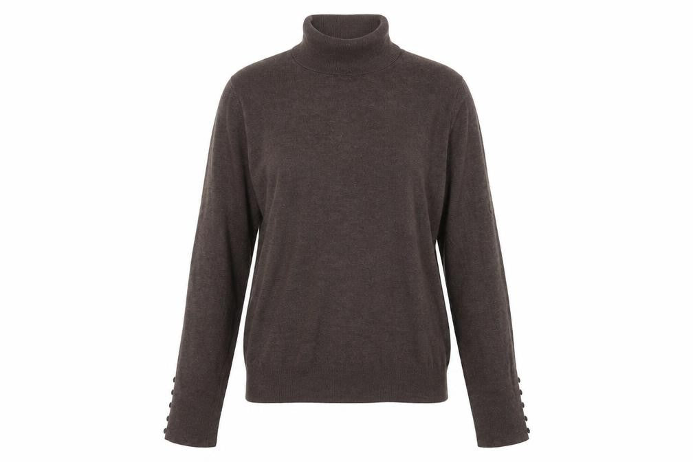 Dunnes Stores Womens Brown  Viscose Pullover Sweatshirt Size 12  Pullover