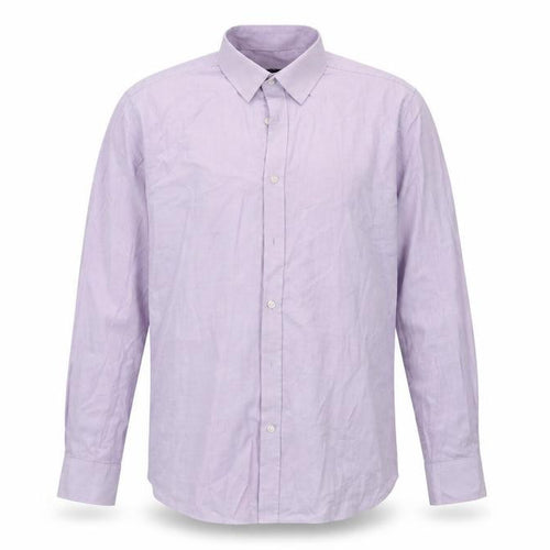 Taylor & Cutter Mens Purple Striped Polyester  Dress Shirt Size 16 Collared Button