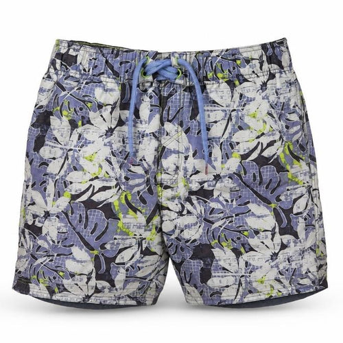 Defecto Surf Mens Blue Floral 100% Polyester Athletic Shorts Size M  Athletic Drawstring - board shorts