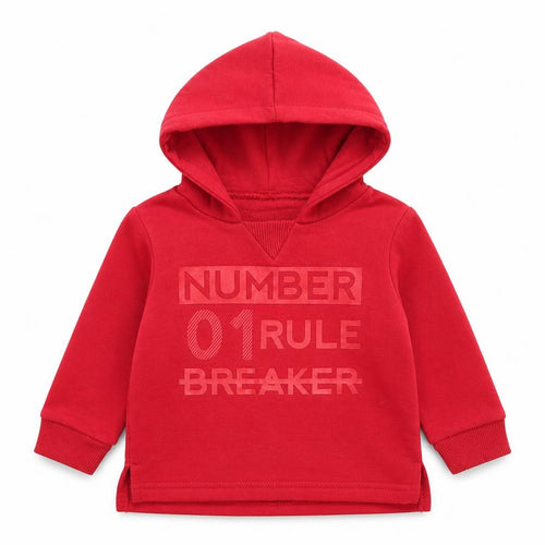 Mini Rebel Boys Red   Jacket  Size 3-6 Months    - Hoodie