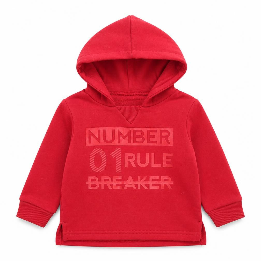 Mini Rebel Boys Red   Jacket  Size 3-6 Months    - Hoodie