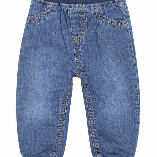 F&F Boys Blue  Cotton Capri Jeans Size 9-12 Months