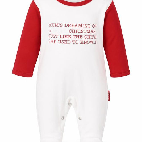 Marks and Spencer Baby Red Colourblock Cotton Cami One Piece Size 9-12 Months  Button - Mum's Dreaming of a Quiet Christmas