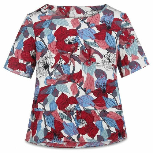 Carolyn Donnelly The Edit Womens Multicoloured Floral Viscose Basic Blouse Size 8 Round Neck