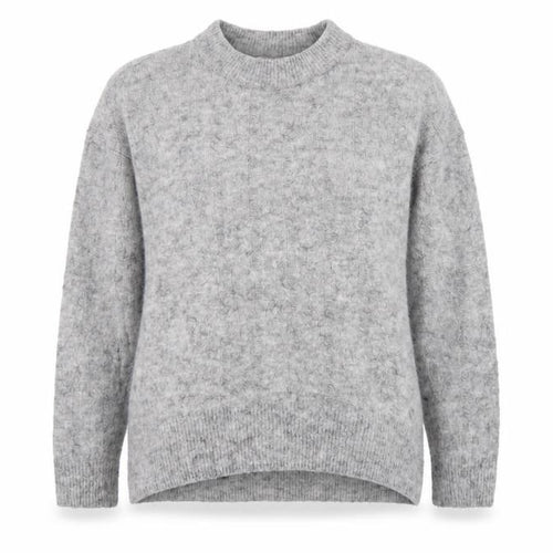 Label of Graded Goods Womens Grey Round Neck  Acrylic Pullover Jumper Size S