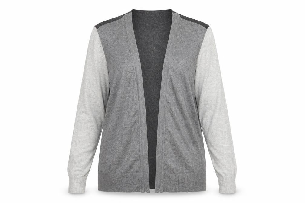 Marks and Spencer Womens Grey   Viscose Cardigan Jumper Size 12