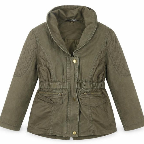 George Girls Green   Basic Jacket Jacket Size 7-8 Years  Zip