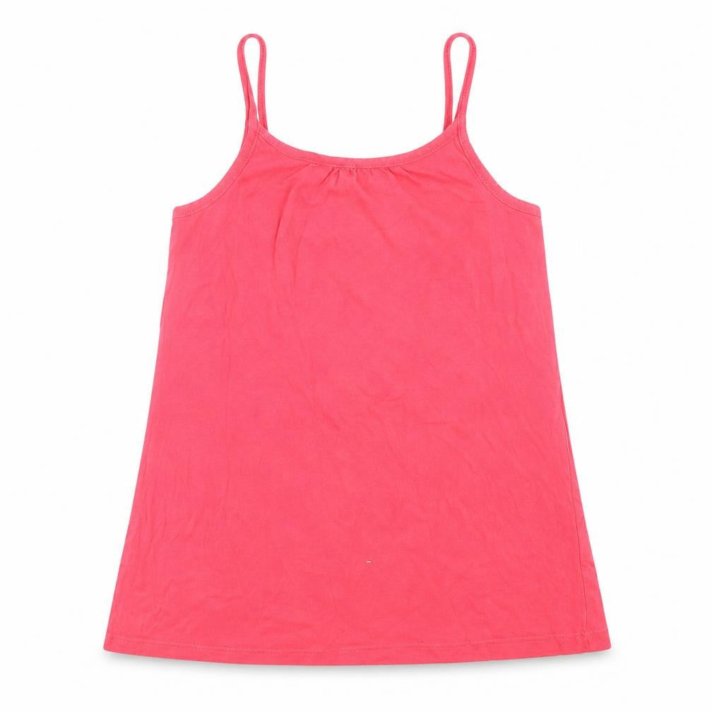 La Redoute Girls Pink  Cotton Camisole T-Shirt Size 10 Years Round Neck