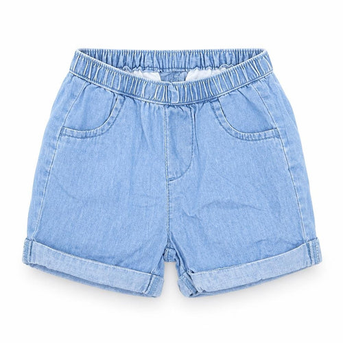 ZY Girls Blue  Cotton Cropped Jeans Size 0-3 Months