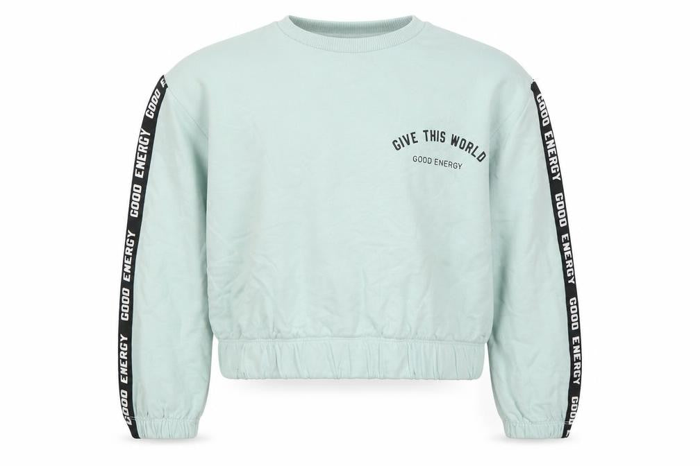 George Girls Green  Cotton Pullover Sweatshirt Size 7-8 Years  Pullover - Give This World Good Energy