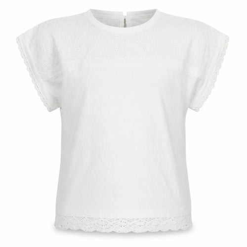 Dunnes Stores Girls White  100% Cotton Basic T-Shirt Size 7-8 Years Round Neck