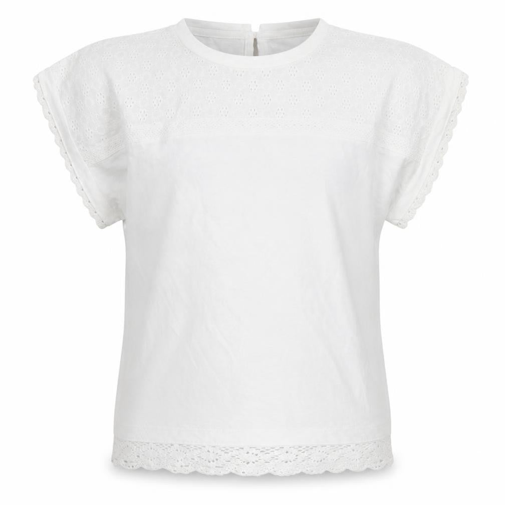 Dunnes Stores Girls White  100% Cotton Basic T-Shirt Size 7-8 Years Round Neck