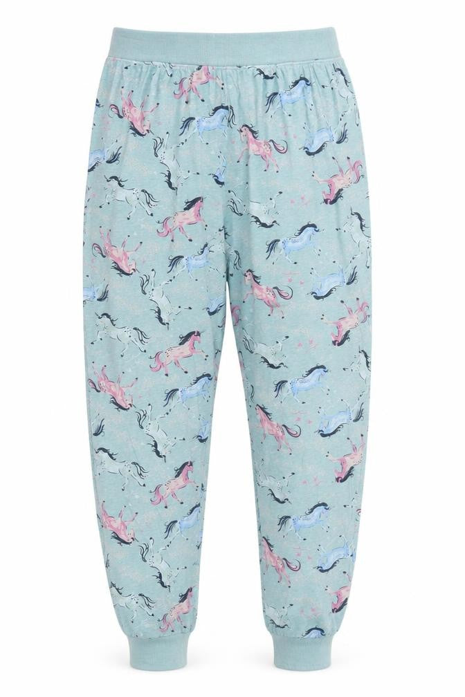 Marks and Spencer Womens Blue  Cotton Trousers  Size 12 L30 in Regular  - Unicorns