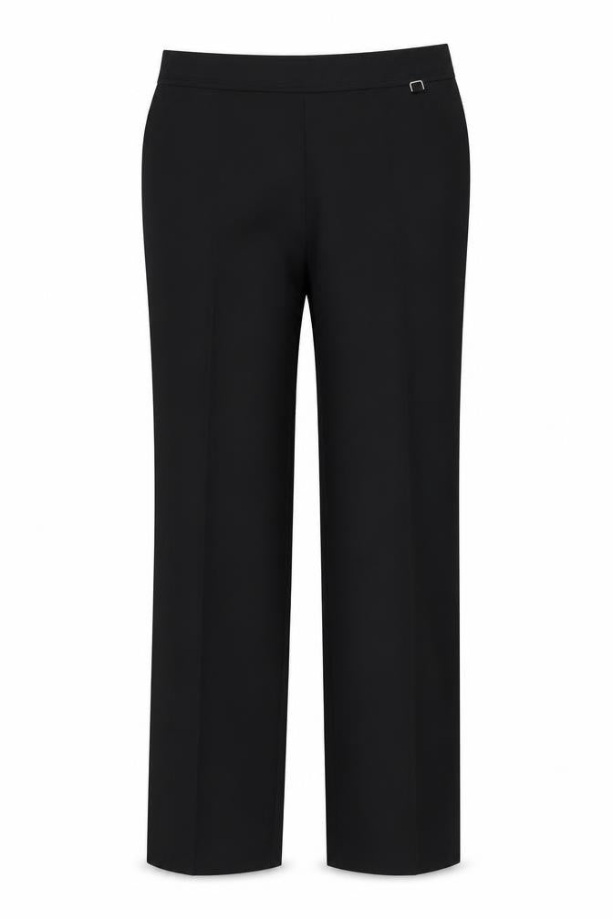 Preworn Womens Black  Polyester Trousers  Size 30 in L26 in Regular