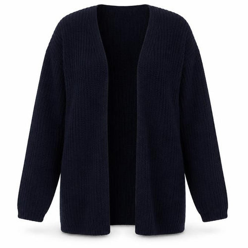 Exhibit Womens Blue V-Neck  Acrylic Cardigan Jumper Size M