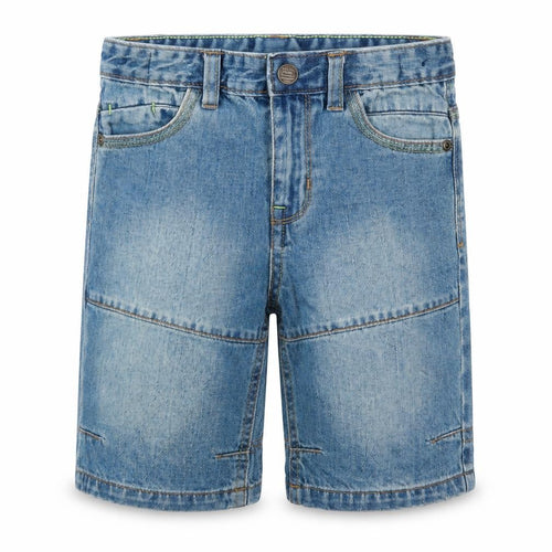 Urban Rascals Boys Blue  Cotton Bermuda Shorts Size 6 Years  Regular Snap